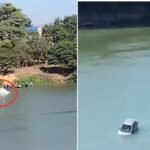 Carro cai no Rio Paraíba do Sul, em Campos