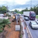 Obras de alça de saída na área do Shopping Estrada, em Campos, são iniciadas
