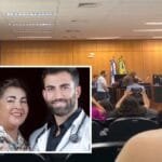 Após matar a mãe, Carlos Eduardo chora durante depoimento no fórum de Campos Após matar a mãe, Carlos Eduardo chora durante depoimento no fórum de Campos