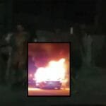 Campos: homem atropela e mata casal, e tem carro incendiado