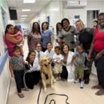 Cão Zeus leva alegria para pacientes de hospital de Campos Cão Zeus leva alegria para pacientes de hospital de Campos