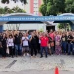 Servidores fazem protesto na frente da Prefeitura de Campos Servidores fazem protesto na frente da Prefeitura de Campos